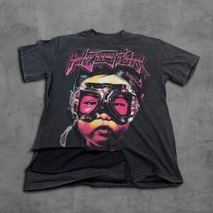 Skater Oversized Black Hellstar Streetwear Vintage 90s Tee